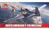 Airfix Model Set - A01004B North American P-51D Mustang Model Building Kit - Plastic Model Plane Kits for Adults & Children 14+, Set Includes Sprues & Decals - 1:72 Scale Model
