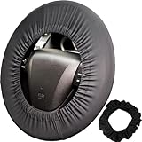 1Pc Black Steering Wheel Cover for Disklok, Soft PVC Material Car Steering Wheel Protector Cover Anti-slip Breathable, Protects From Scratches for Steering Wheel for Car Enthusiasts