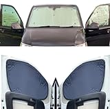 Window Blind Kit Compatible With VW Transporter T4 (Years 1990-2003) (Full Set SWB With Tailgate) With Backing Colour in Navy, Reversible