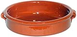 Amazing Cookware SB103 Natural Terracotta 17cm Round Dish, Brown