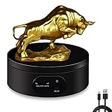 YVVV Electric Rotating Turntable,rotating display stand for Video Shooting,Display Jewelry,Anime Figures,Watch-12cm/4.72 Inch, Motorized Turntable 360º Rotating for Product Display Black