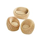 Playlearn Wicker Couch & Chair Set Outdoor Seating For Children Wicker Garden Furniture -Three Piece Wicker Chairs for Garden-Conservatory Furniture Chairs Perfect for Reading&Relaxing
