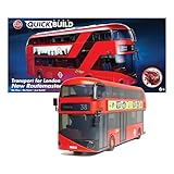 Airfix QUICKBUILD Model Vehicle Kit - Routmaster Bus Building Kit for Kids 6+, Construction Toys for Boys & Girls, No Glue Model Making - Classic Vehicle Gifts Plastic Model Kits