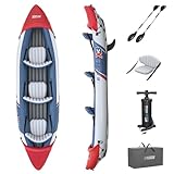 Bestway Hydro-Force 3 Person Inflatable Kayak Set with Aluminium Oars and Hand Pump, 3 Man Kayak