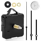 1 Set Silent Quartz Clock Mechanism Kit, Battery-Powered Replacement Clock Movement, High Torque Long Shaft for DIY Wall Clocks, Includes Hands & Quartz Clocks Movement Parts for Home Office