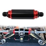 VVORHSBELL Fuel Inline Filter Universal High Flow AN6 AN8 AN10 Fuel Filter 60 Micron 6061-T6 Aluminum Compatible with Truck Passenger Car