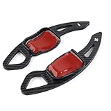 SIKUAI ABS Plastic Paddle Shift Steering Wheel Shifter Extension Carbon Fiber Black for Volkswagen Golf 5 MK5 V R32 GTX GTI GT-TSI, V Variant Sportline