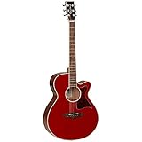 Tanglewood TW4E Winterleaf Super Folk Electro Acoustic Guitar - Red Gloss