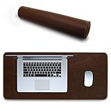 LONDO Leather Mousepad - Extended Desk Mat - Smooth Surface & Non-Slip Base