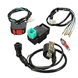 ESMUSSSEIN 5 Wiring Loom Kill Switch Coil CDI Spark Plug Rebuild Kit Fit for 110CC 125CC 140cc Pit Bike