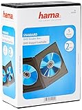 Hama | Standard DVD Double Jewel Case | Pack of 5 | Black