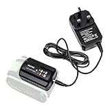 JANRI Replacement charger compatible with Worx 20V WA3551 WA3553 WA3014 WA3641 4PIN Lithium Battery compatible with WA3760 WA3772 WA3880 WA3883 UK plug