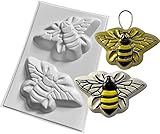 Honey Bees Plaster Or Concrete Mould 2 Cavity Garden Plaque Mold