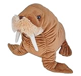 Wild Republic Walrus Plush Soft Toy, Cuddlekins Cuddly Toys, Gifts for Kids ,Brown,30 cm