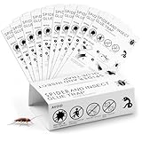 AMFUN10 Pack Multi-Use Pest Sticky Spider Traps,Spiders And Crawling Insect Killer Traps,Extra Strong Glue Catcher,Safe Effective Pads For Home Indoor and Garden Outdoor