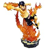 Ksopsdey One Piece Anime Figures Model, Super Figure Collection - 15 cm Anime One Portgas D. Ace Figure Model PVC Collection Model Figurine Decoration Car Ornaments