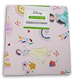 Fat Quarter 100% Cotton for Sewing Crafts - 18 x 21 Inches (Princesses on Pink)