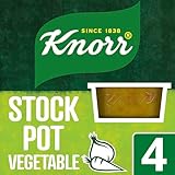 Knorr Vegetable Stock Pot gluten-free to add a rich flavour to vegetable-based and vegetarian meals 4x 28 g