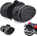 Motorcycle Saddle Bag,Universal Waterproof Luggage Storage Bag,Dual Rear Seat Oxford Pannier Bag for Most Motorcycle