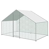 KCT Large 2 x 3m Walk In Galvanised Pet Run Chicken Coop Enclosure Dog Kennel Rabbit Cage Puppy Pen