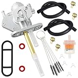 SOAJEE Gas Tank Fuel Petcock Valve Compatible with Kawasaki Ninja 250R 500 500R 900R EX250 EX500 ZX900A Zephyr 550 ZR550 ZR750 Vulcan 750 800 EN500 VN750 VN800KL650 KLR650 KFX80 KFX50 ZR400 ZRX1200