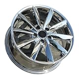 WHZYL Compatible for VW Golf Mk7/Mk8, Mercedes A-Class W177, Audi A3/A4 18x8.5 5x112 5x114.3 Alloy Wheels, Chrome Car Rims VIA/TUV Certified Lightweight Staggered Fit