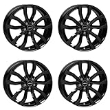 4x Autec rims alloy rims UTECA 8.0x18 ET45 5x112 Schwarz compatible with Mercedes-Benz Vito GLE E A C GLA M EQB Marco Polo CLA B S GLK CL