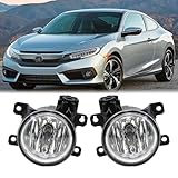 Dreamseek Halogen Front Fog Light Bulbs for Honda Civic 2016-2021 Bumper Driving Lamp