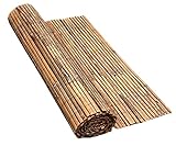 SASONS® Quality Bamboo Fencing Screen Roll Panel Natural Slated Fence Screening Best For Outdoor Garden Privacy Wooden Fence Walls Sun Wind Shield Protection [ 1.2 x 4 meter ]