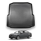 NOMAD Skoda Octavia (2013-2020) Boot Liner [Hatchback Models] Tailored Fit Car Floor Mat Protector Non Slip Waterproof Raised Edges Compatible Custom Fit Accessory Black Dog & Pet Friendly