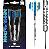 Mission Darts Dennis Nilsson Darts Set | Steel Tip | 95% Tungsten | Silver (25, Grams)