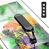 Tigerlily Enterprises 6W Clip-On Aquarium LED Light – Full Spectrum RGB Nano Fish Tank Lamp with 14 Lighting Modes, Remote, Timer & Adjustable Brightness for Planted & Marine Aquariums up to 20L