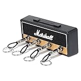 Marshall Key Holder for Wall - JCM800 Guitar Amp Key Hooks, 4 Key Hooks Wall Mounted - Unique Housewarming Gift for Music Lovers
