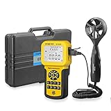 BTMETER BT-846A Pro HVAC Anemometer Measures Wind Speed Flow Temperature CFM Air Flow Velocity Meter with Backlight MAX MIN AVG