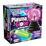 Science Mad - Plasma Globe & Energy Bar 2-In-1 Kit for Kids - Explore Fascinating Properties of Electricity - Multiple Flashing Colours - Control Plasma With Fingers, STEM, 8+ Years