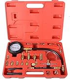 Petrol Fuel Injection Pump Injector Pressure Tester Gauge Kit 0-140PSI for CAR Truck Motorcycle