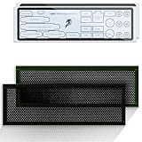 YIMATEECO I/O Shield Plate Blank Backplate PVC with Adhesive, IO Shield Plate Blank Universal DIY for All PC Motherboards Desktop Computer Case, Cutting Any (172 * 58mm, 2Pcs, Black)