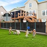 600cm Retractable Baby Gates Extra Wide, Upgraded 105cm Tall Retractable Stair Gate for Baby and Dog, Dog Gate Baby Gate for Stairways/Hallways/Indoor/Outdoor, Safety Stair gate for Kids
