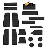 FSW - Tailored Mats - Fits VOLKSWAGEN Vw Crafter 2017-ON Door Pockets - 5mm Heavy Duty Rubber - Anti Slip Van Floor Mat, Waterproof With Anti Slip Backing - 18Pc Rubber Dash Mat - Van Accessories