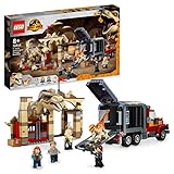 LEGO 76948 Jurassic World T. rex & Atrociraptor Dinosaur Breakout Dino Toy Set, Toys for Kids Age 8 Plus with 4 Minifigures, Market and Truck, 2022 Movie Inspired