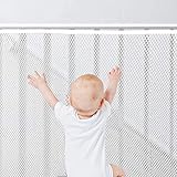 Child Safety Net, Stairs Protective Netting, Mesh Rail Guard, Railing Stairs Netting, Stairs Guard Protective Netting, Suitable for Stairs, Railings, Cribs, Corridors, Balconies (2m x 78cm)