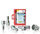 HEYNER Locking Wheel Nuts + Key M12x1.5 Fits Mercedes V Class Vaneo Vito Viano Models Set 4 Locks Alloys Antitheft Protection Bolts SG - BHD