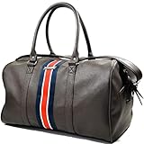 Lambretta Mens Vintage Weekend Holdall Duffle Bag - Brown