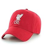 Liverpool FC Adults Official Football Crest Baseball Cap (One Size) (Red)