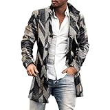 Cocila Daily Deals Men Plus Size Winter Coat Lapel Collar Long Sleeve Padded Leather Jacket Vintage Thicken Coat Sheepskin Jacket Industrial Winter Jackets for Men Purple Tailcoat Sale Clearance 1P