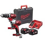 Milwaukee M18 BPP2C-402C Heavy-Duty Twin Pack - 18 Volt 2 x 4.0Ah Li-Ion