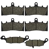 Cyleto Front and Rear Brake Pads for Kawasaki VN1500 VN 1500 Vulcan 1500 Mean Streak 2002 2003 2004 / VN1600 VN 1600 Mean Streak 1600 2004