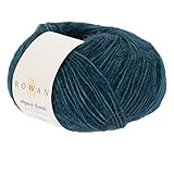 Rowan Hand Knitting Yarn, 57% Alpaca, 43% Cotton, Deep Teal, One Size