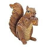 Design Toscano QM188731 Chomper the Woodland Squirrel Outdoor Garden Statue, Polyresin, 18 cm