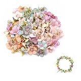 jeufun 50pcs Artificial Flower Heads,Multi-color Small Silk Artificial Daisy Flower Mini Fake FlowersHeads,for Craft DIY Wreath Gift,Wedding Art Party Home Garden Decoration